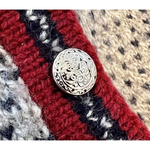 Vintage‎ LL Bean Women's wool Birdseye button up cardigan sweater, USA EUC - Picture 6 of 9